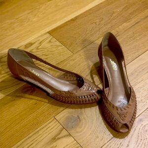 Vintage Calico Huaraches mini wedges